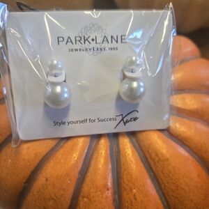 Park Lane White Pearl Drop Earrings